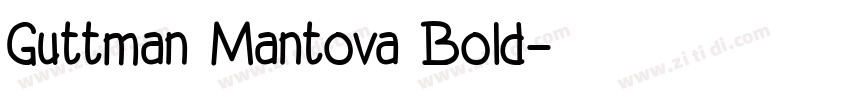Guttman Mantova Bold字体转换